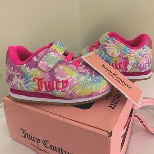 NWT Juicy Couture Toddler Sneakers Tie-Dye Size 4